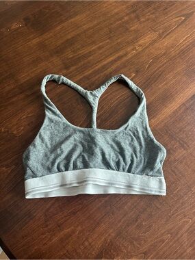 aerie Heather Gray Racerback Sports Bra